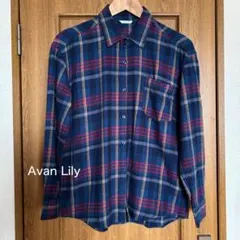 Avan Lily アヴァンリリィ チェック柄 シャツ 長袖 チェックシャツのサムネイル