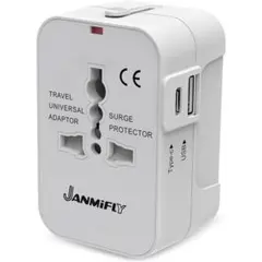 【新品】海外変換プラグ 全世界対応 マルチアダプター USB＆Type-C対応