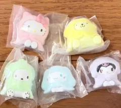 サンリオキャラクターズ おふとんかぶりっこ　全5種コンプリートセット