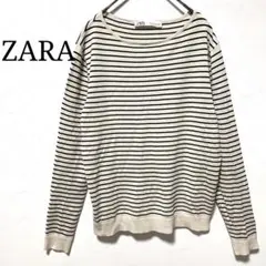 ZARA♡ボーダーニット　薄手　トップス　サマーニット