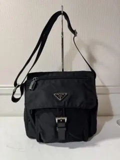 [美品]PRADA プラダ ショルダーバッグ VELA ナイロン 黒 B8994