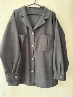 GU グレー 長袖シャツ