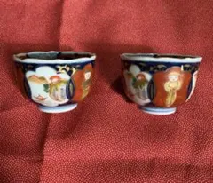 古伊万里染付松竹梅図輪花蕎麦猪口二客 - メルカリ