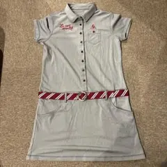 Le coq sportif ポロワンピース Lサイズ グレー　ゴルフレディース