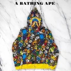 A BATHING APE サファリ マイロ セカンド シャークパーカー XL