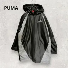 PUMA キッズ用 中綿ベンチコート 150 黒 通学 部活 防寒 スポーツ