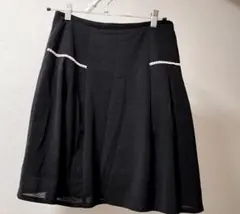 春夏用　ブラック フレアスカート ウエスト67cm