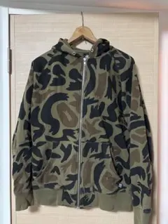 old stussy 迷彩　ジップパーカー archive