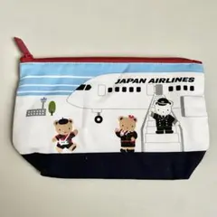 【未使用】JAL機内販売　限定　ファミリア　JALオリジナルポーチ