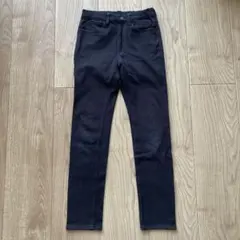 UNIQLO HEATTECH ブラックロングパンツ 140