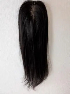 レミー人毛100% 二重引き抜き手植えワイドヘアピース40ナチュラル 
