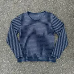 ボーダー ロンt tシャツ エディーバウアー y2k パンク 平成 グランジ