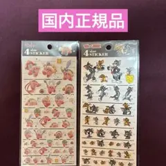 国内正規品　4サイズステッカー　カービィ　トムとジェリー　2枚セット