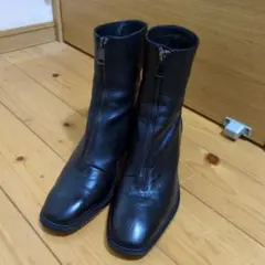 最終値下げ！美品　ZARA　フロントジップ　ブーツ