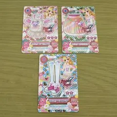アイカツ！アイカツカード エンジェリーベアフリルトップス キュートコーデ3枚