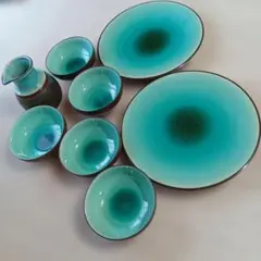 ターコイズブルー 食器セット