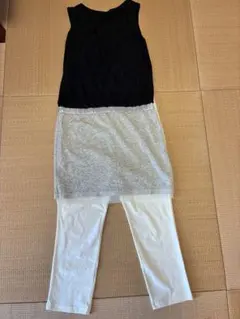 【コムサ】ノースリーブ チュニック レギンス　２点セット　マタニティ　授乳服