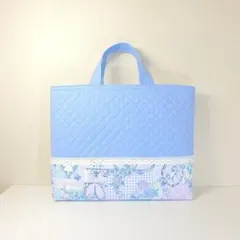 【お名前刺繍サービス】おしゃれ柄★レッスンバッグ