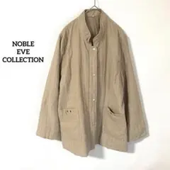 中綿ジャケット ベージュ ノーカラー 上品 秋冬 ヴィンテージ 昭和レトロ 羽織