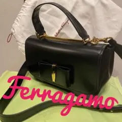【あいの様専用】フェラガモ Ferragamo 2WAYバッグ 黒