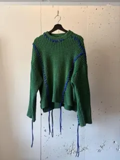 LB25SS-KNTE03 ハンドステッチクラッシュドサマーニット GREEN - メルカリ