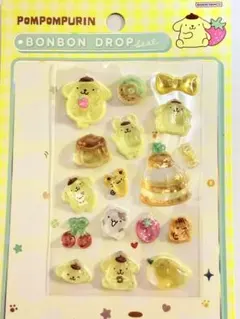 ポムポムプリン ボンボンドロップシール おすそ分け