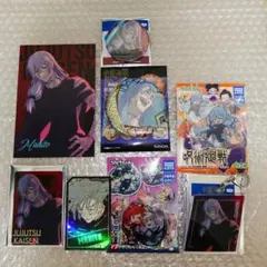 呪術廻戦 マルイ 缶バッジ、アクキー、クリアカード、ホロカード他（真人）