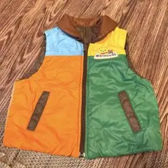 MIKIHOUSE カラフル リバーシブル　中綿ベスト　90cm