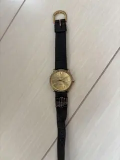【アンティーク1980年代】GONADA ゴールド レザーベルト 時計