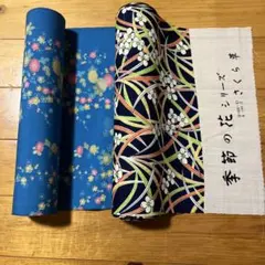 着物反物　季節の花シリーズ さくら草 布地 2本セットのサムネイル