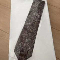 メンズ 総柄 幾何学模様 ブラウン系 おしゃれネクタイ