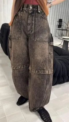 【美品】BACK THIGH SLIT DENIM 25インチ　アメリビンテージ アメリ Ameri BACK THIGH SLIT DENIM 25インチ