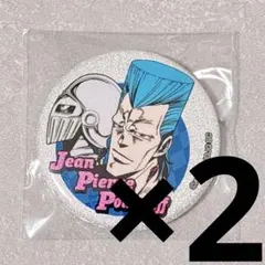 匿名発送／THE☆JOJOWORLD 75㎜グリッター缶バッジ ポルナレフ 3部