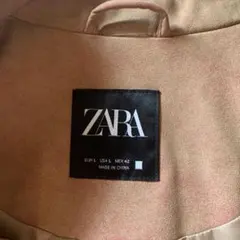 ZARA スエードブラウンピンクジャケット L