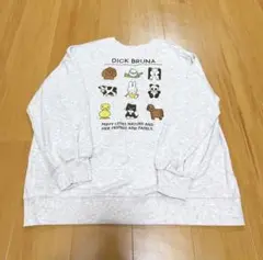 ミッフィー トレーナー バックプリント M レディース 長袖 刺繍 アニマル
