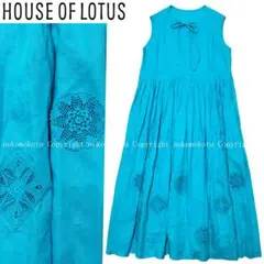 ハウスオブロータス　花柄ワンピース　ノースリーブ　ロング丈 2026年最新】HOUSE OF LOTUS 柄：花柄 レディース ノースリーブ その他