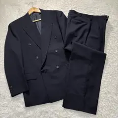 極美品　L〜XL ダークネイビー ダブルブレスト スーツ メンズ　菅田将暉