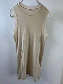 AURALEE HIGH GAUGE SHEER RIB TANK beigeのサムネイル