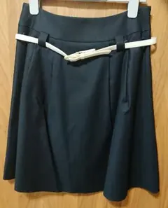 エフデ ef-de 白ベルト付きスカート