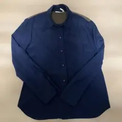 Chloe 長袖シャツ 38サイズ　ネイビー グレー バイカラーのサムネイル