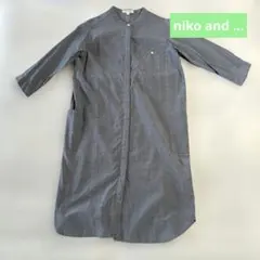 niko and ...　シャツワンピース