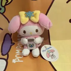 ♡ サンリオ マイメロ 双子 ぬいぐるみ マスコット むにゅぐるみ レア ♡ むにゅぐるみパティオでお迎えしたかわいこちゃんなマイメロちゃんの