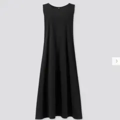 UNIQLO マーセライズコットンAラインロングワンピース（ノースリーブ）