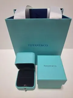 ティファニー　ロゴ付き リングケース　空箱