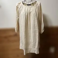 ドラッグストアーズ　4アイボリー 五分袖チュニック