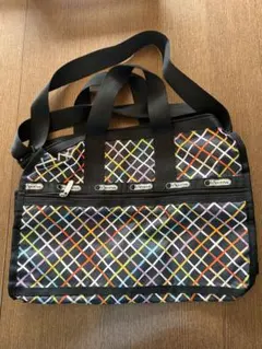 【お値下げ】LeSportsac 多色格子模様 ボストンバッグ