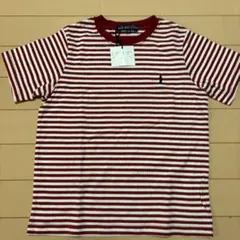 赤と白のストライプ Tシャツ