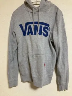 VANS プルオーバーパーカー グレー ロゴプリントのサムネイル