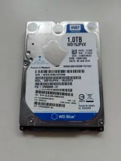 【中古2.5インチHDD】WD 1TB