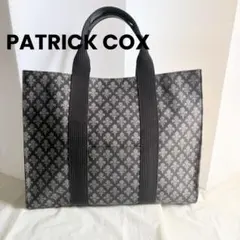 PATRICK COX パトリックコックス　トートバッグ 黒 モノグラム